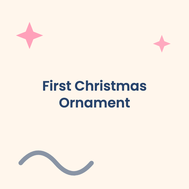 Baby's first Christmas ornament