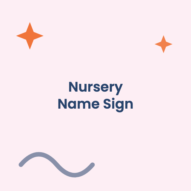 Acrylic baby name sign (nursery)