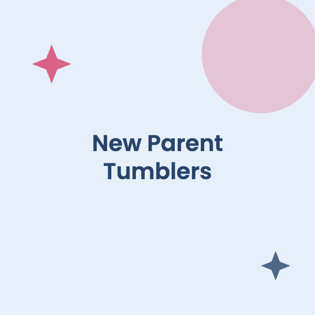 New-parent tumbler set (Mom + Dad)