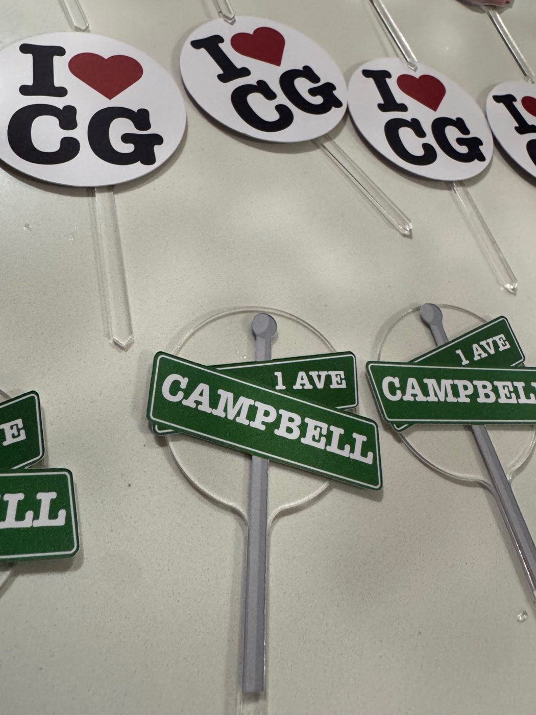 Personalized Acrylic Cake Topper
